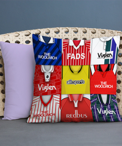 Charlton Retro Kit Montage Jumbo Football Cushion Classic Kits