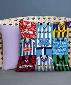 Coventry City Retro Kit Montage Jumbo Football Cushion Classic Kits