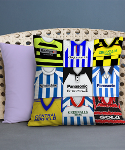 Huddersfield Retro Kit Montage Jumbo Football Cushion Classic Kits
