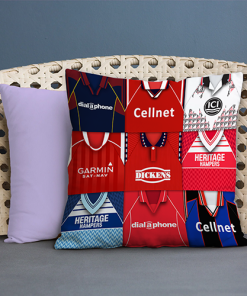 Middlesbrough Retro Kit Montage Jumbo Football Cushion Classic Kits