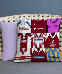 Northampton Town Retro Kit Montage Jumbo Football Cushion Classic Kits