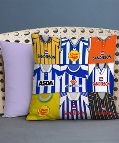 Sheff Wed Retro Kit Montage Jumbo Football Cushion Classic Kits