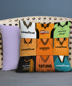 Wolves Retro Kit Montage Jumbo Football Cushion Classic Kits