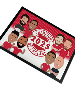 Liverpool Champions 2024-25 Vector Heroes Door Floor Mat