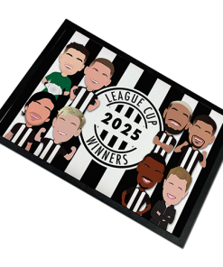 Newcastle Utd Vector Heroes Door Floor Mat League Cup Winners 2025