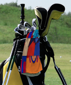 Golf Towel Barcelona Classic Kits Montage Retro Shirt Golf Towel
