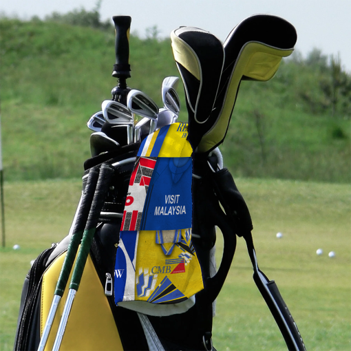 Golf Towel Cardiff City Classic Kits Montage Retro Shirt Golf Towel