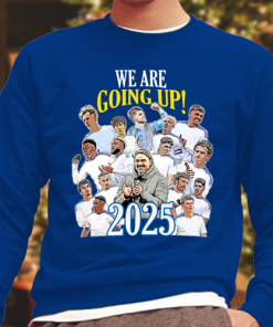 Leeds Utd Promoted 2024-25 Blue Jumper Top