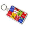 Leyton Orient Retro Shirt Montage Keyring