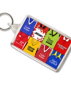Leyton Orient Retro Shirt Montage Keyring