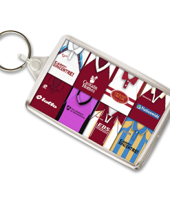 Northampton Retro Shirt Montage Keyring