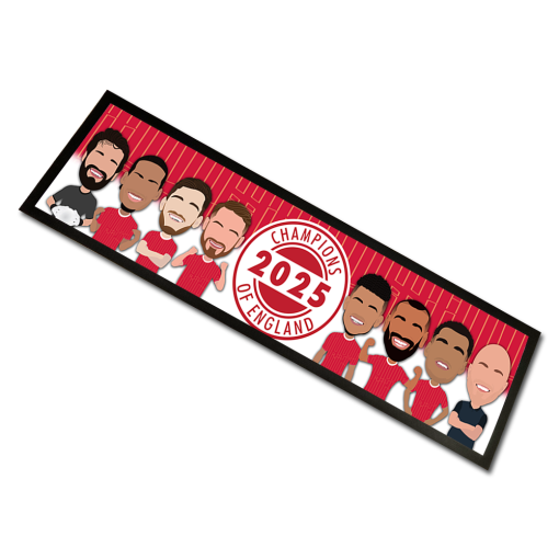 Liverpool Champions of England 2025 Bar Runner Mat Vector Heroes - Image 2