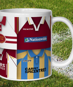 Alternative view of Northampton Town Retro Shirt Montage Mug