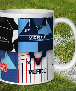 Alternative view of Wycombe Retro Shirt Montage Mug