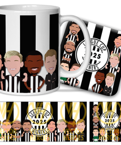 Newcastle Vector Heroes Mug & Coaster Set League Cup Winners 2025