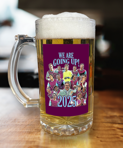 Burnley Promoted 2024-25 Beer Glass