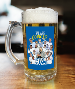Leeds Utd Promoted 2024-25 Beer Glass