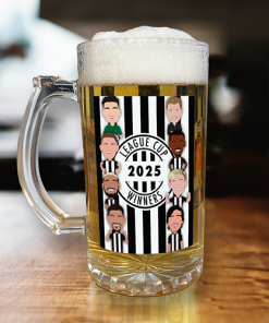 Newcastle Vector Heroes Beer Glass League Cup Winners 2025