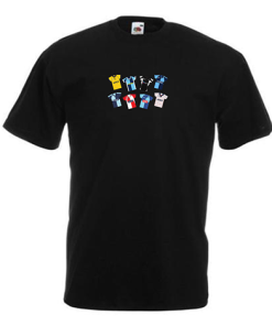 Wycombe Retro Kits Black T-Shirt Classic Kits
