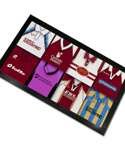 Northampton Classic Shirts Retro Home & Away Shirts Kit Montage Bar Runner