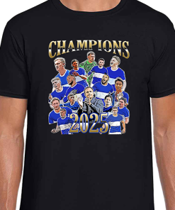 Birmingham City Champions 2024-25 Black T-Shirt Tee