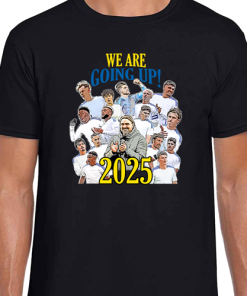 Leeds Utd Promoted 2024-25 Black T-Shirt Tee