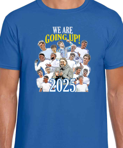Leeds Utd Promoted 2024-25 Blue T-Shirt Tee
