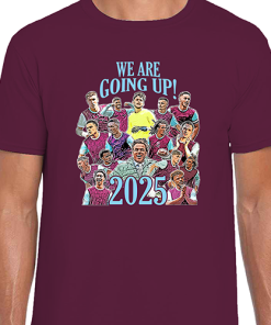 Burnley Promoted 2024-25 Burgundy T-Shirt Tee
