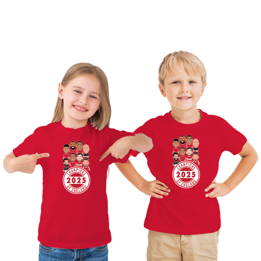 Liverpool Champions Of England 2024-25 Vector Heroes Red T-Shirt - Image 2