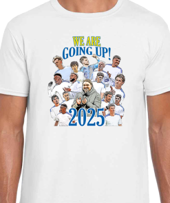 Leeds Utd Promoted 2024-25 White T-Shirt Tee