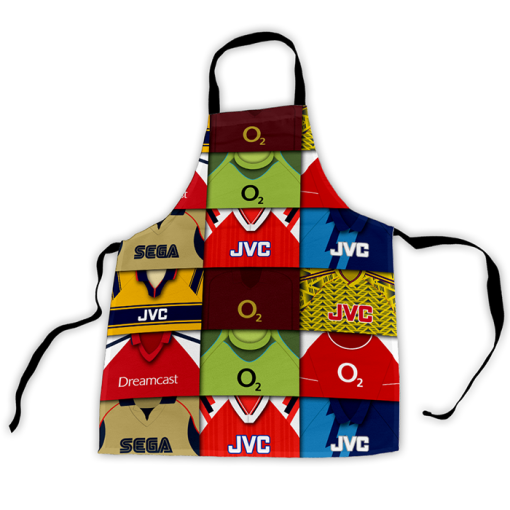Arsenal Retro Shirts Montage Apron Classic Kits - Image 3