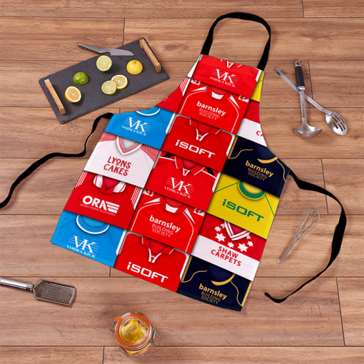 Barnsley Retro Shirts Montage Apron Classic Kits - Image 2