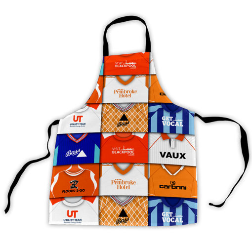 Blackpool Retro Shirts Montage Apron Classic Kits - Image 3