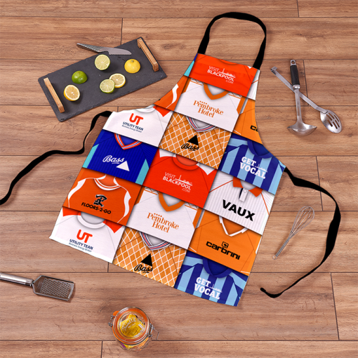 Blackpool Retro Shirts Montage Apron Classic Kits - Image 2