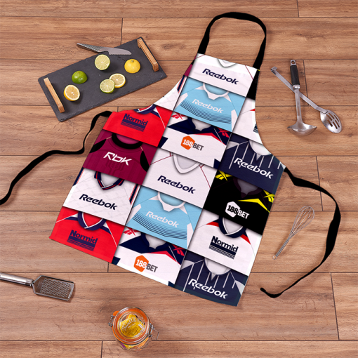 Bolton Retro Shirts Montage Apron Classic Kits - Image 2