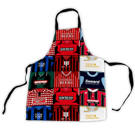 Bournemouth Retro Shirts Montage Apron Classic Kits - Image 3