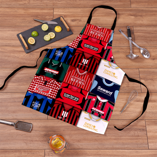 Bournemouth Retro Shirts Montage Apron Classic Kits - Image 2