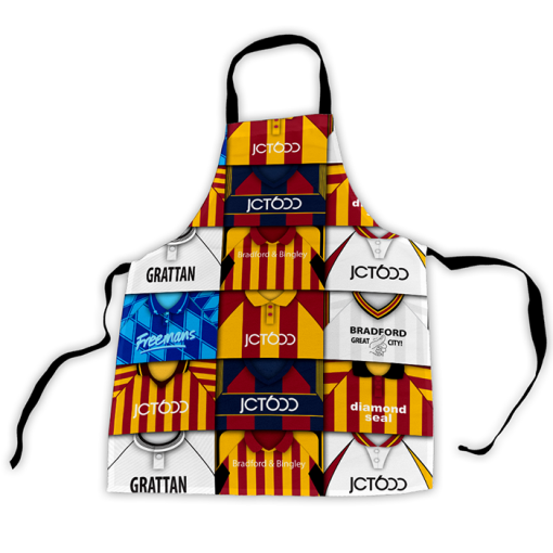 Bradford Retro Shirts Montage Apron Classic Kits - Image 3