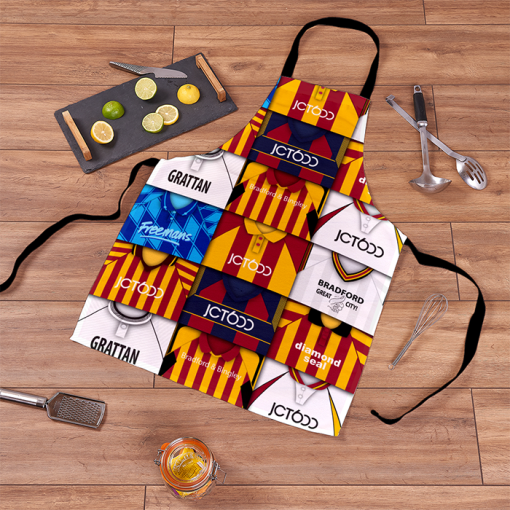 Bradford Retro Shirts Montage Apron Classic Kits - Image 2