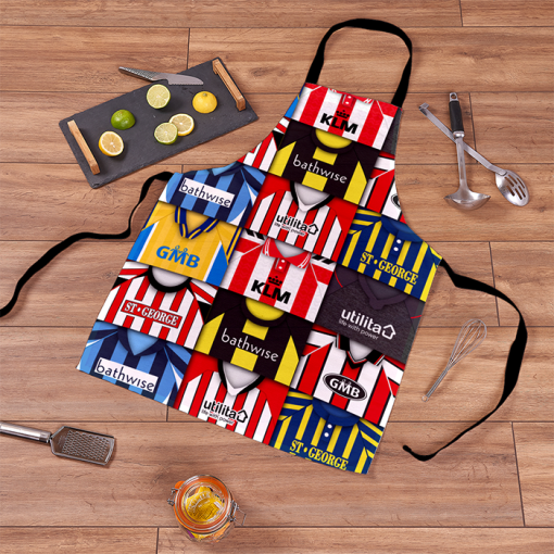 Brentford Retro Shirts Montage Apron Classic Kits - Image 2