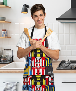 Brentford Retro Shirts Montage Apron Classic Kits