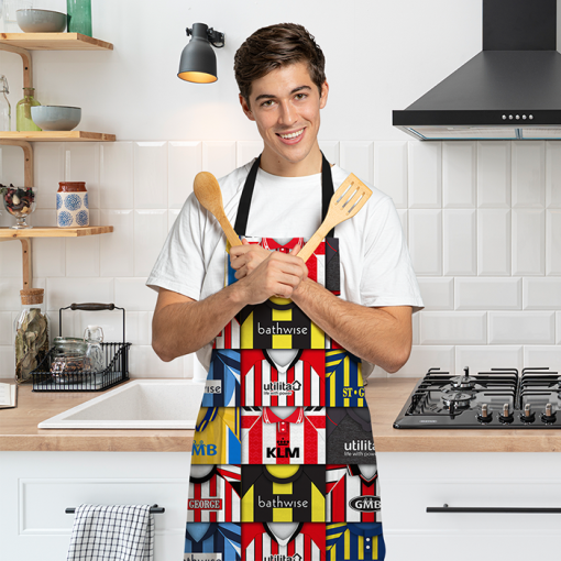 Brentford Retro Shirts Montage Apron Classic Kits