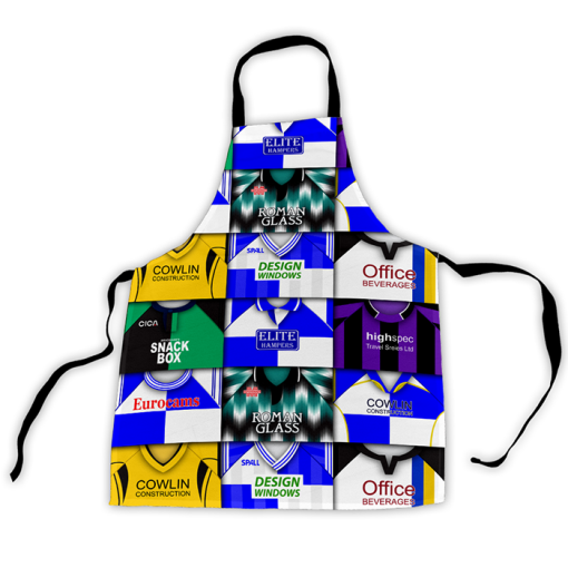 Bristol Rovers Retro Shirts Montage Apron Classic Kits - Image 3