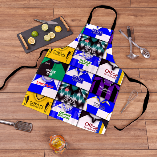 Bristol Rovers Retro Shirts Montage Apron Classic Kits - Image 2