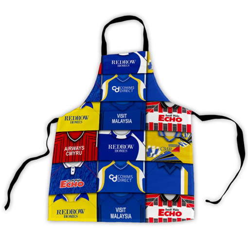 Cardiff Retro Shirts Montage Apron Classic Kits - Image 2