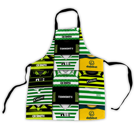 Celtic Retro Shirts Montage Apron Classic Kits - Image 3