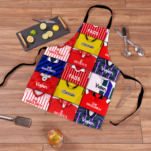 Charlton Retro Shirts Montage Apron Classic Kits - Image 2
