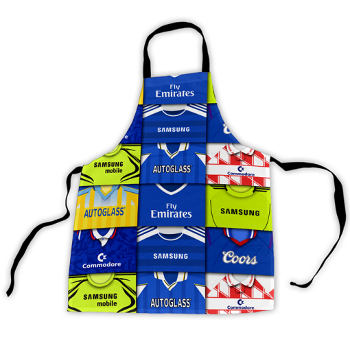 Chelsea Retro Shirts Montage Apron Classic Kits - Image 3