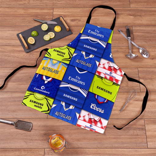 Chelsea Retro Shirts Montage Apron Classic Kits - Image 2