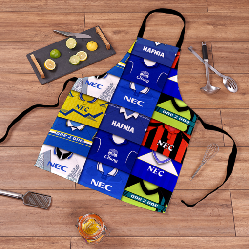 Everton Retro Shirts Montage Apron Classic Kits - Image 2